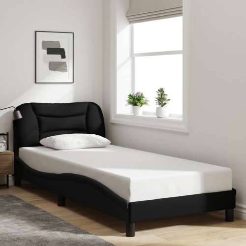 Okvir za krevet bez madraca crni 90x190cm od tkanine Crna 90 x 190 cm Cijena