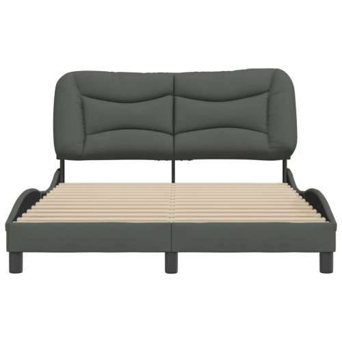 Okvir za krevet bez madraca tamnosivi 140 x 190 cm od tkanine - Tamno siva 140 x 190 cm Cijena