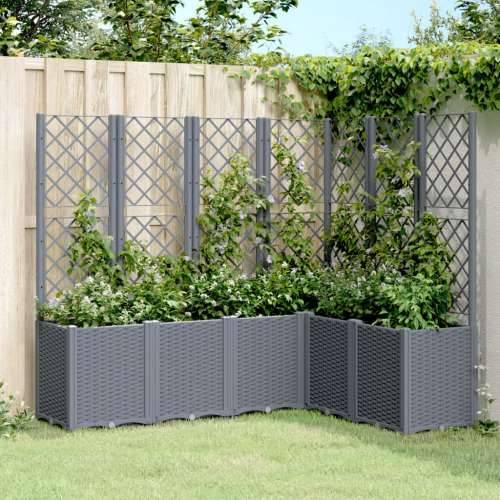 Vrtna sadilica s rešetkom plava siva 160 x 120 x 140 cm PP - Plavo-siva 160 x 120 x 140 cm 1 Cijena
