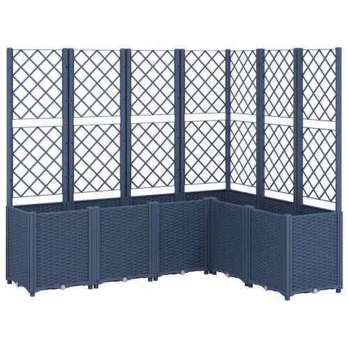 Vrtna sadilica s rešetkom plava siva 160 x 120 x 140 cm PP - Plavo-siva 160 x 120 x 140 cm 1 Cijena