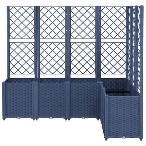 Vrtna sadilica s rešetkom plava siva 160 x 120 x 140 cm PP - Plavo-siva 160 x 120 x 140 cm 1 Cijena