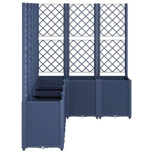 Vrtna sadilica s rešetkom plava siva 160 x 120 x 140 cm PP - Plavo-siva 160 x 120 x 140 cm 1 Cijena