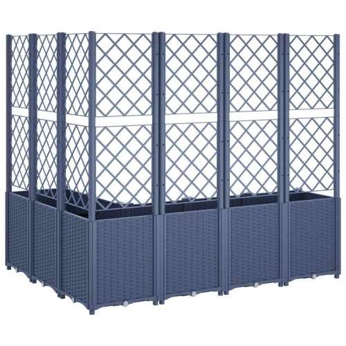 Vrtna sadilica s rešetkom plava siva 160 x 120 x 140 cm PP - Plavo-siva 160 x 120 x 140 cm 1 Cijena