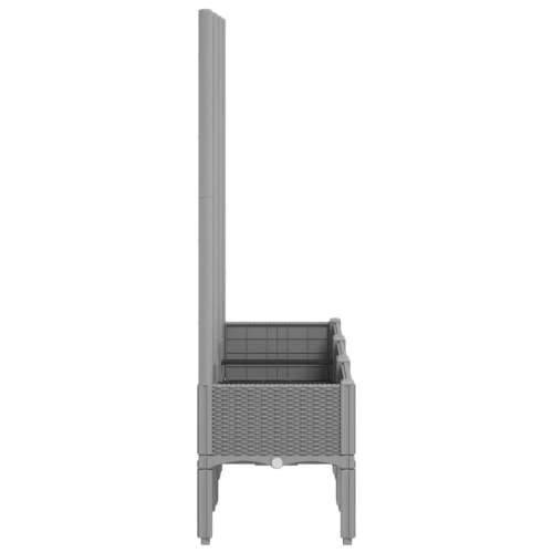 Vrtna sadilica s rešetkom svjetlosiva 120 x 40 x 142 cm PP - Svjetlosiva 120 x 40 x 142 cm 1 Cijena