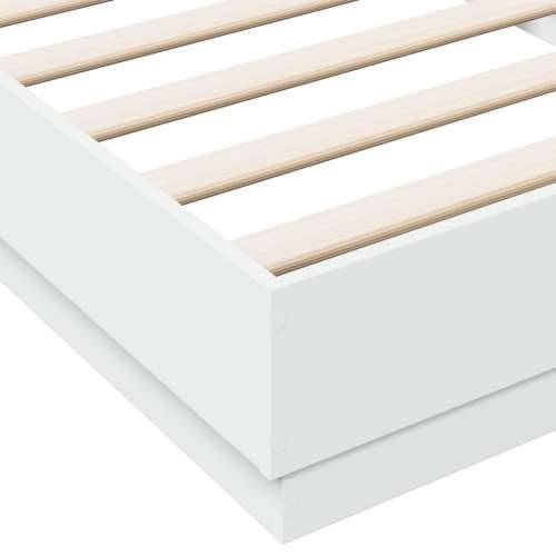 Okvir za krevet bijeli 90x200 cm konstruirano drvo - Bijela 90 x 200 cm Cijena
