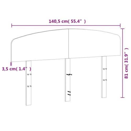 Uzglavlje voštano smeđe 135 cm od masivne borovine - Smeđa 135 cm 1 Cijena