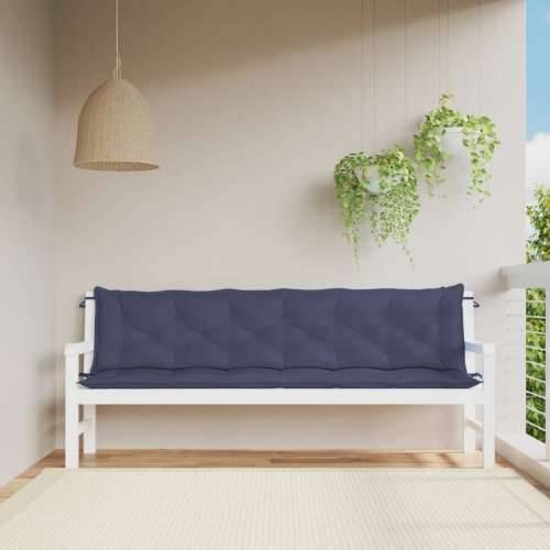 Jastuci za vrtnu klupu 2 kom modri od tkanine Oxford - Modra 200 x 50 x 7 cm 2 Cijena