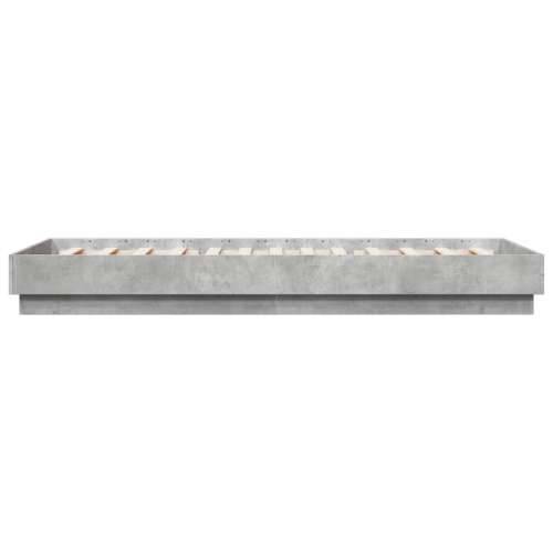 Okvir kreveta boja betona 90x200 cm od konstruiranog drva Beton siva 90 x 200 cm Cijena