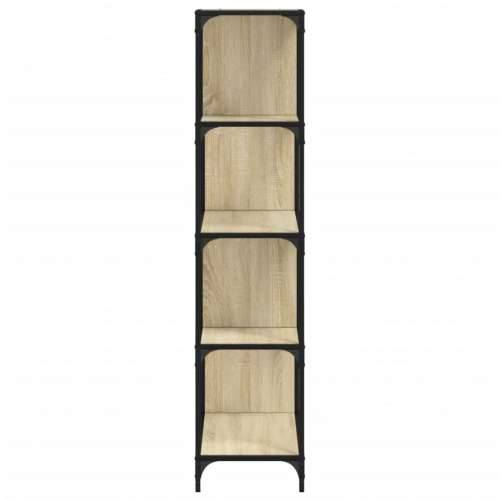 Regal za knjige s 4 razine boja hrasta 139x33,5x149 cm drveni - sonoma hrast 1 Cijena