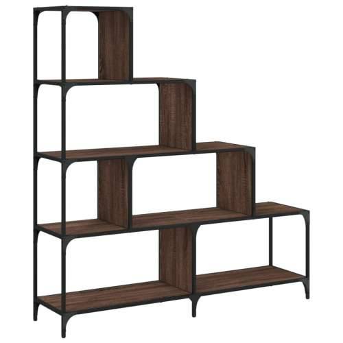 Regal za knjige s 4 razine boja hrasta 139x33,5x149 cm drveni - Smeđi hrast 1 Cijena