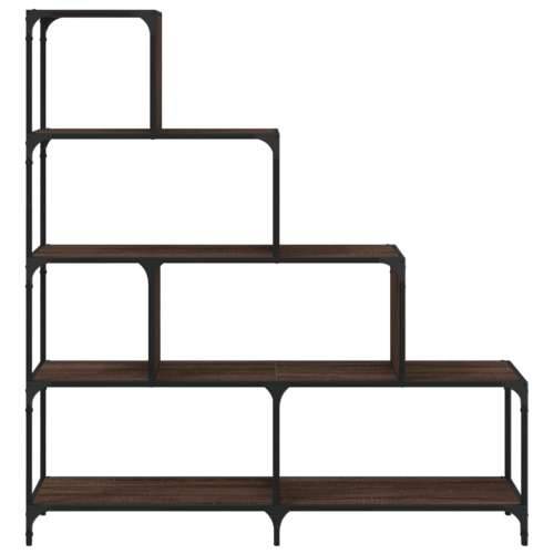Regal za knjige s 4 razine boja hrasta 139x33,5x149 cm drveni - Smeđi hrast 1 Cijena
