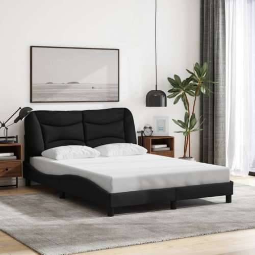Okvir za krevet bez madraca crni 140 x 190 cm od tkanine - Crna 140 x 190 cm Cijena