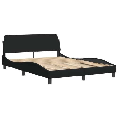 Okvir za krevet bez madraca crni 140 x 190 cm od tkanine - Crna 140 x 190 cm Cijena