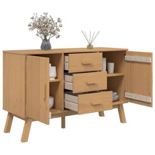 Komoda OLDEN smeđa 114 x 43 x 73,5 cm od masivne borovine - Smeđa 1 Cijena