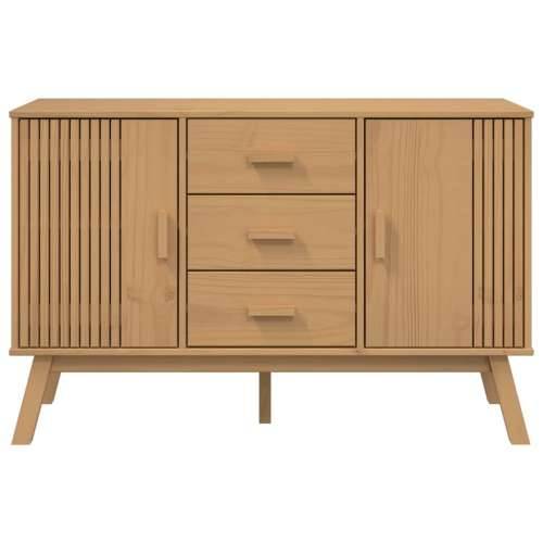 Komoda OLDEN smeđa 114 x 43 x 73,5 cm od masivne borovine - Smeđa 1 Cijena