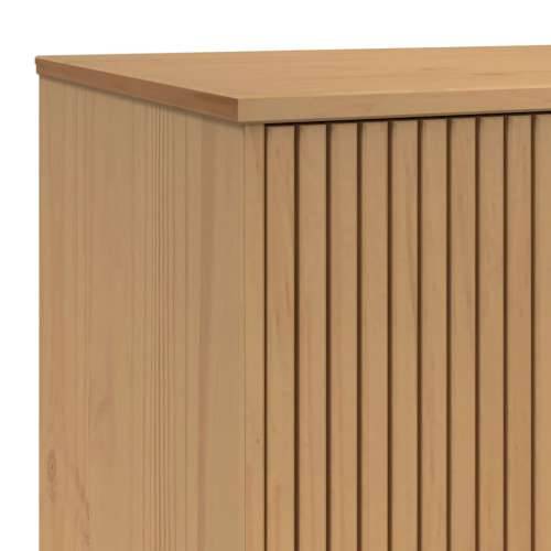 Komoda OLDEN smeđa 114 x 43 x 73,5 cm od masivne borovine - Smeđa 1 Cijena