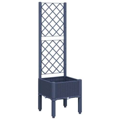 Vrtna sadilica s rešetkom plava siva 40 x 40 x 142 cm PP - Plavo-siva 40 x 40 x 142 cm 1 Cijena