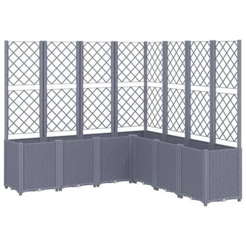 Vrtna sadilica s rešetkom plava siva 160 x 160 x 140 cm PP - Plavo-siva 160 x 160 x 140 cm 1 Cijena