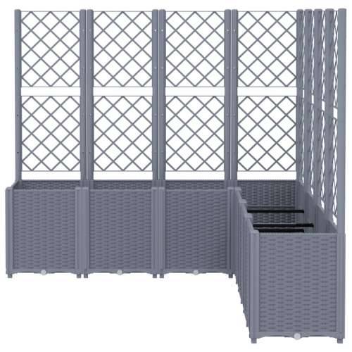 Vrtna sadilica s rešetkom plava siva 160 x 160 x 140 cm PP - Plavo-siva 160 x 160 x 140 cm 1 Cijena