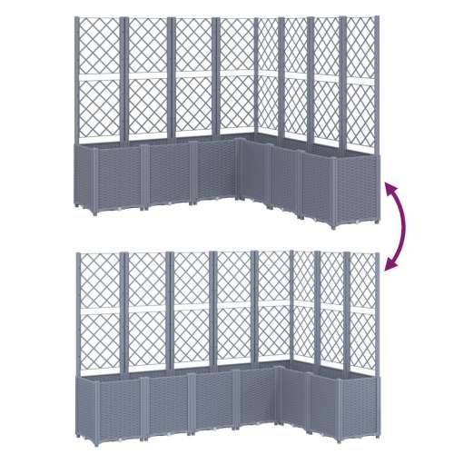 Vrtna sadilica s rešetkom plava siva 160 x 160 x 140 cm PP - Plavo-siva 160 x 160 x 140 cm 1 Cijena