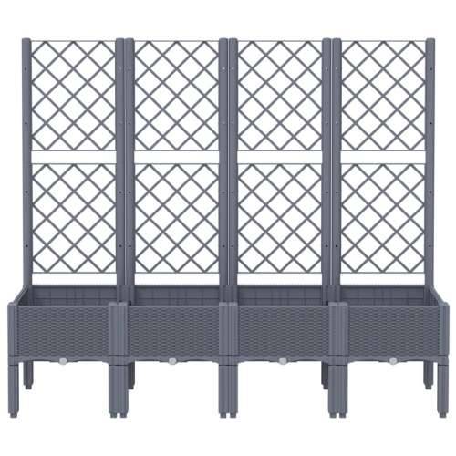 Vrtna sadilica s rešetkom plava siva 160 x 40 x 142 cm PP Plavo-siva 160 x 40 x 142 cm 1 Cijena
