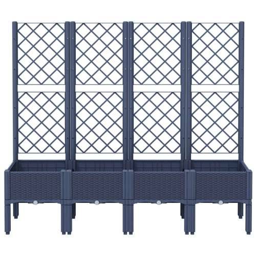 Vrtna sadilica s rešetkom plava siva 160 x 40 x 142 cm PP - Plavo-siva 160 x 40 x 142 cm 1 Cijena