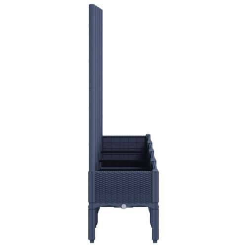 Vrtna sadilica s rešetkom plava siva 160 x 40 x 142 cm PP - Plavo-siva 160 x 40 x 142 cm 1 Cijena