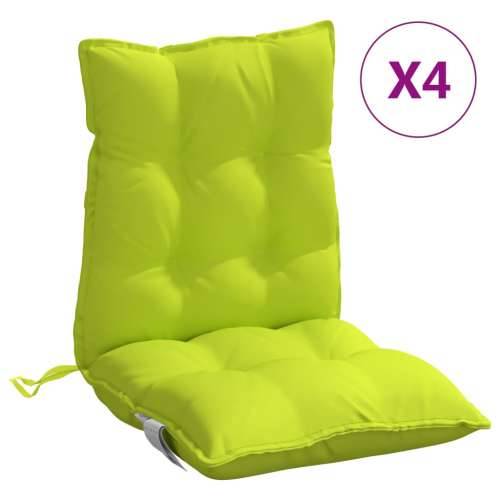 Jastuci za stolicu niskog naslona 4 kom svjetlozeleni tkanina - Svjetlozelena 4 with 2 elastic straps Cijena