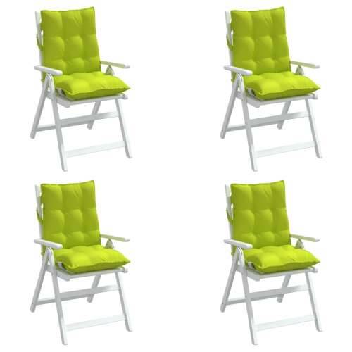 Jastuci za stolicu niskog naslona 4 kom svjetlozeleni tkanina - Svjetlozelena 4 with 2 elastic straps Cijena