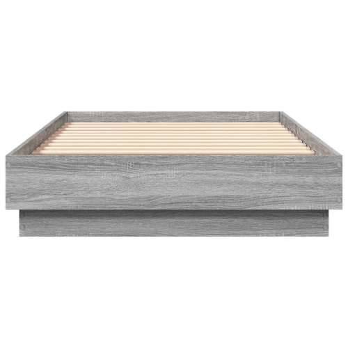Okvir kreveta s LED svjetlima siva boja hrasta 90 x 190 cm - Sivi hrast sonoma 90 x 190 cm Cijena
