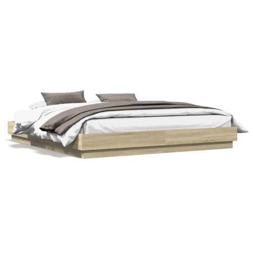 Okvir kreveta s LED svjetlima boja hrasta sonome 180 x 200 cm - sonoma hrast 180 x 200 cm Cijena