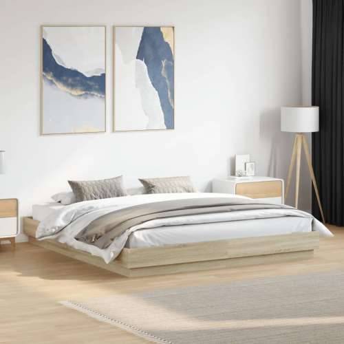 Okvir kreveta s LED svjetlima boja hrasta sonome 180 x 200 cm - sonoma hrast 180 x 200 cm Cijena