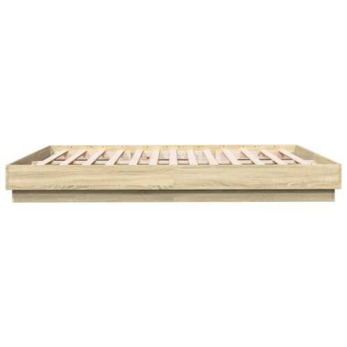 Okvir kreveta s LED svjetlima boja hrasta sonome 180 x 200 cm - sonoma hrast 180 x 200 cm Cijena