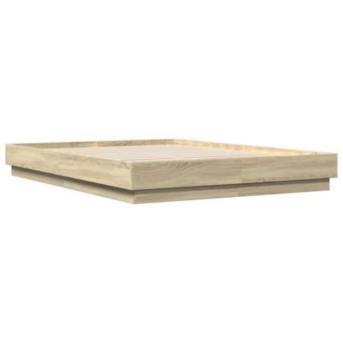 Okvir kreveta s LED svjetlima boja hrasta sonome 150 x 200 cm - sonoma hrast 150 x 200 cm Cijena