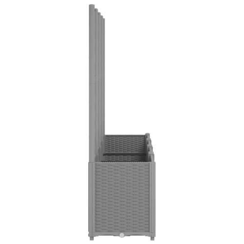 Vrtna sadilica s rešetkom svjetlosiva 160 x 40 x 140 cm PP - Svjetlosiva 160 x 40 x 140 cm 1 Cijena