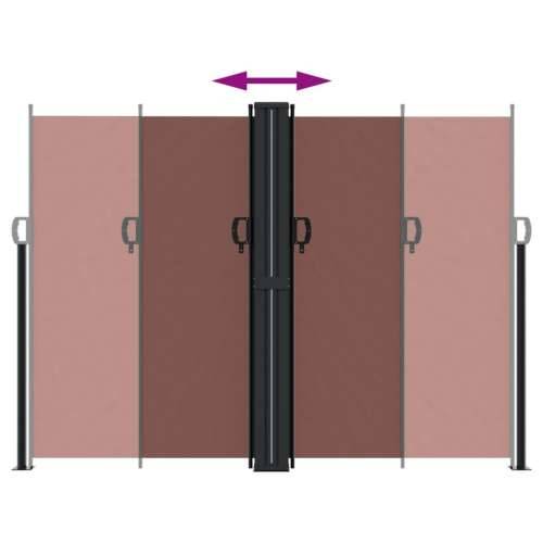 Uvlačiva bočna tenda smeđa 180 x 600 cm - Smeđa 180 x 600 cm 1 Cijena