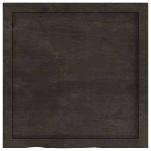 Kupaonska radna ploča tamnosmeđa 60x60x(2-6) cm masivno drvo - Tamno smeđa 60 x 60 x 6 cm Cijena