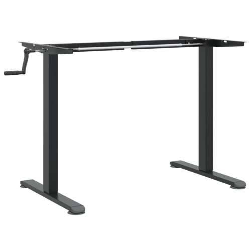 Samostojeći okvir za stol crni (94-135)x60x(70-114) cm čelični Cijena