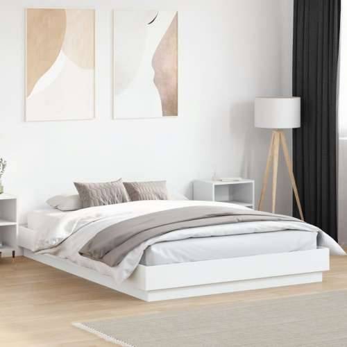 Okvir za krevet bijeli 160x200 cm konstruirano drvo - Bijela 160 x 200 cm Cijena