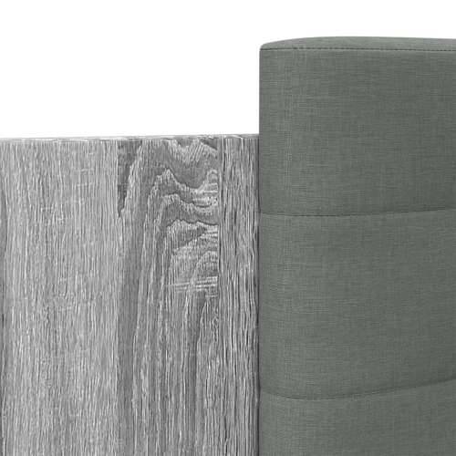 Okvir kreveta s uzglavljem LED boja hrasta sonome 120 x 200 cm - Sivi hrast sonoma 120 x 200 cm Cijena