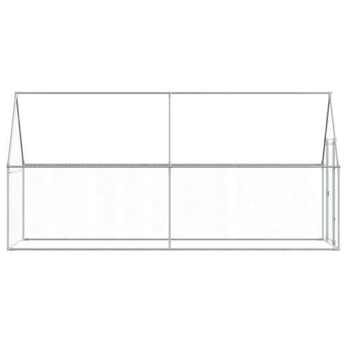 Kavez za kokoši srebrni 400 x 100 x 190 cm od pocinčanog čelika - 400 x 100 x 190 cm 1 Cijena