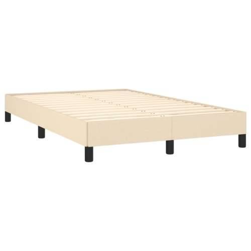 Krevet box spring s madracem krem 120 x 190 cm od tkanine - Krema 120 x 190 cm 25 cm Cijena