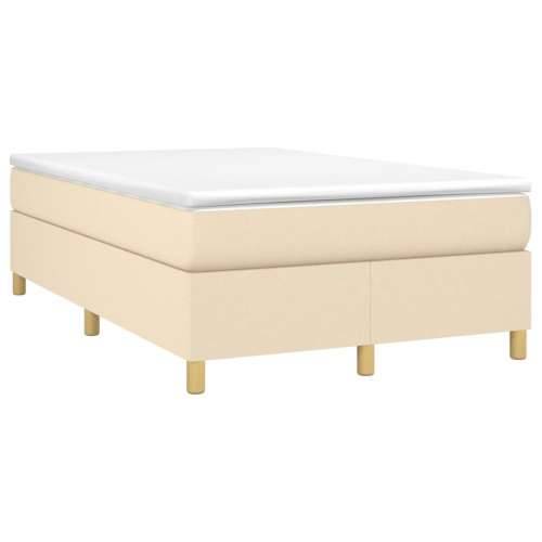 Krevet box spring s madracem krem 120 x 190 cm od tkanine - Krema 120 x 190 cm 35 cm Cijena
