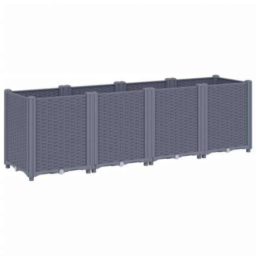 Vrtna sadilica plava siva 160 x 40 x 53 cm od PP-a - Plavo-siva 160 x 40 x 53 cm 1 Cijena