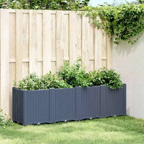 Vrtna sadilica plava siva 160 x 40 x 53 cm od PP-a - Plavo-siva 160 x 40 x 53 cm 1 Cijena