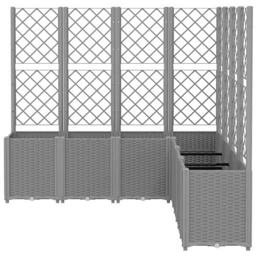 Vrtna sadilica s rešetkom svjetlosiva 160 x 160 x 140 cm PP - Svjetlosiva 160 x 160 x 140 cm 1 Cijena