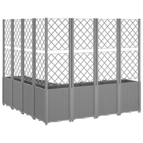 Vrtna sadilica s rešetkom svjetlosiva 160 x 160 x 140 cm PP - Svjetlosiva 160 x 160 x 140 cm 1 Cijena