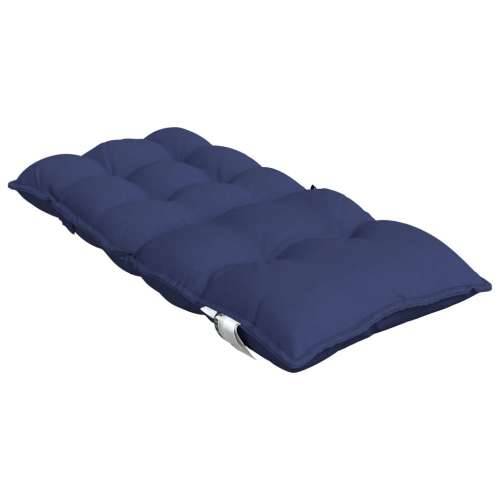 Jastuci za stolice s niskim naslonom 4 kom tamnoplavi tkanina - Modra 4 with 2 elastic straps Cijena