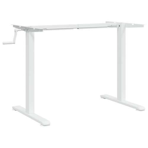 Samostojeći okvir za stol bijeli (94-135)x60x(70-114) cm čelik - Bijela Cijena