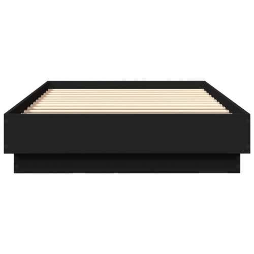 Okvir za krevet s LED svjetlima crni 100 x 200 cm - Crna 100 x 200 cm Cijena